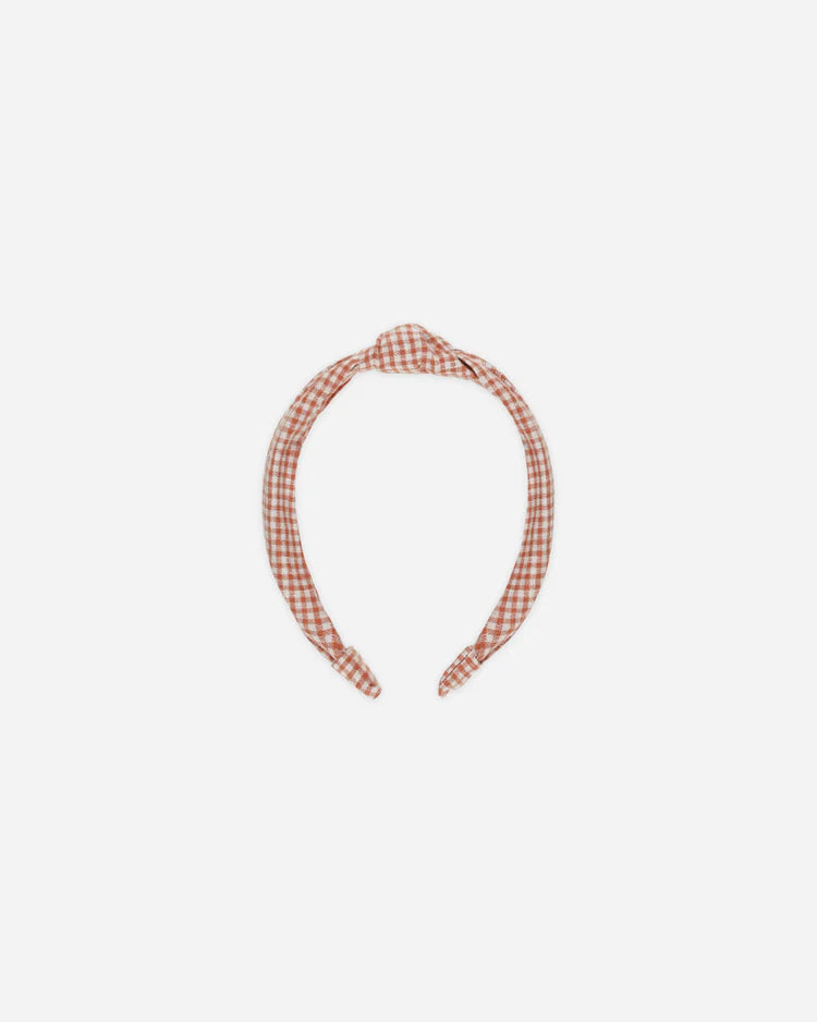 Knotted Headband | Poppy Gingham | Rylee & Cru