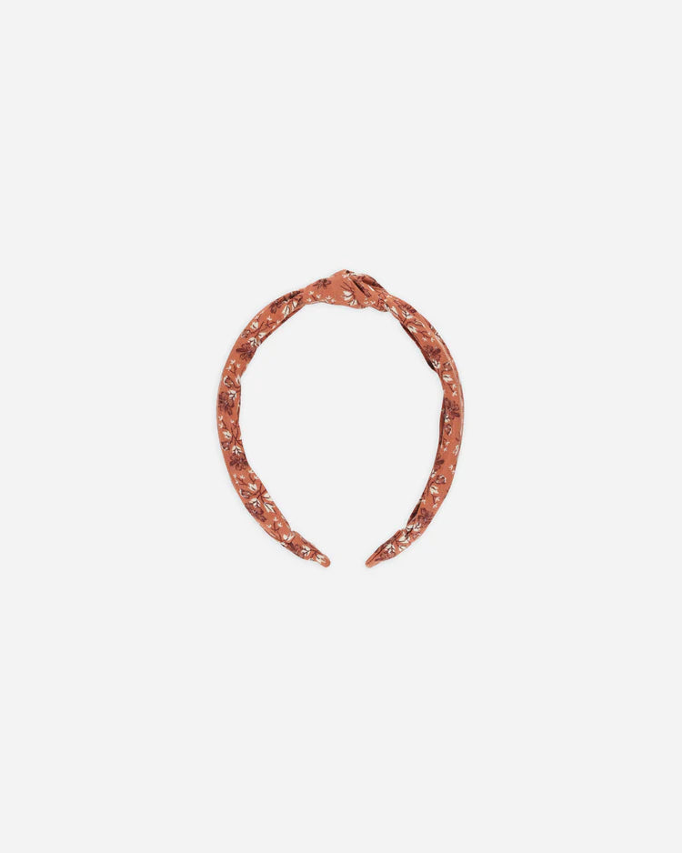 Knotted Headband | Red Floral | Rylee & Cru