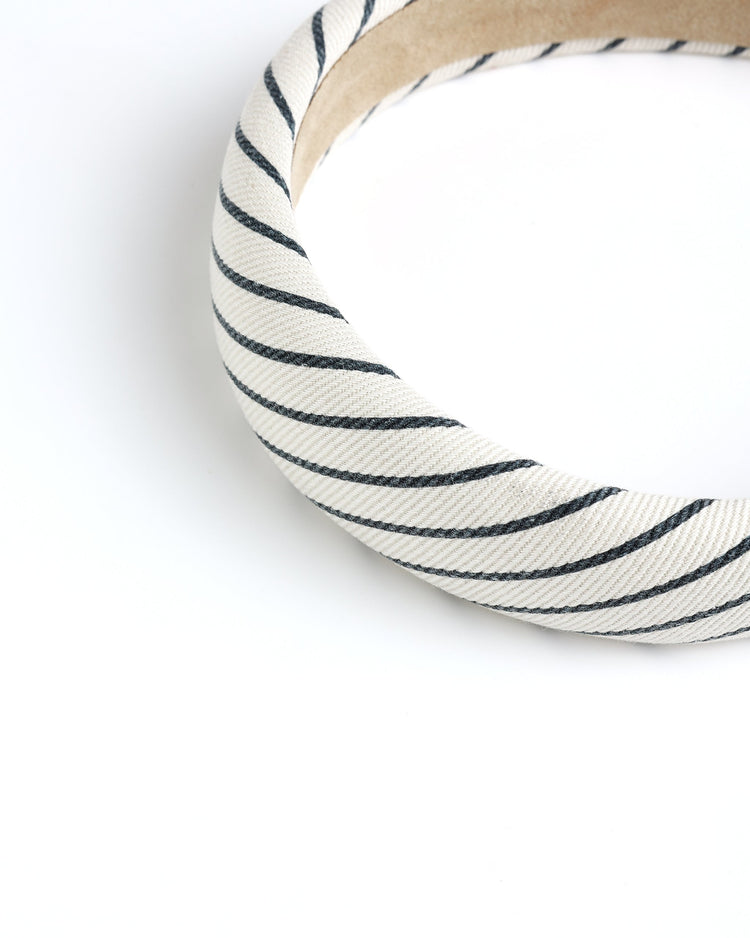 Padded Headband | Navy Pinstripe | Rylee & Cru
