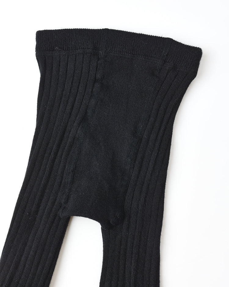Ribbed Tights | Black | Rylee & Cru