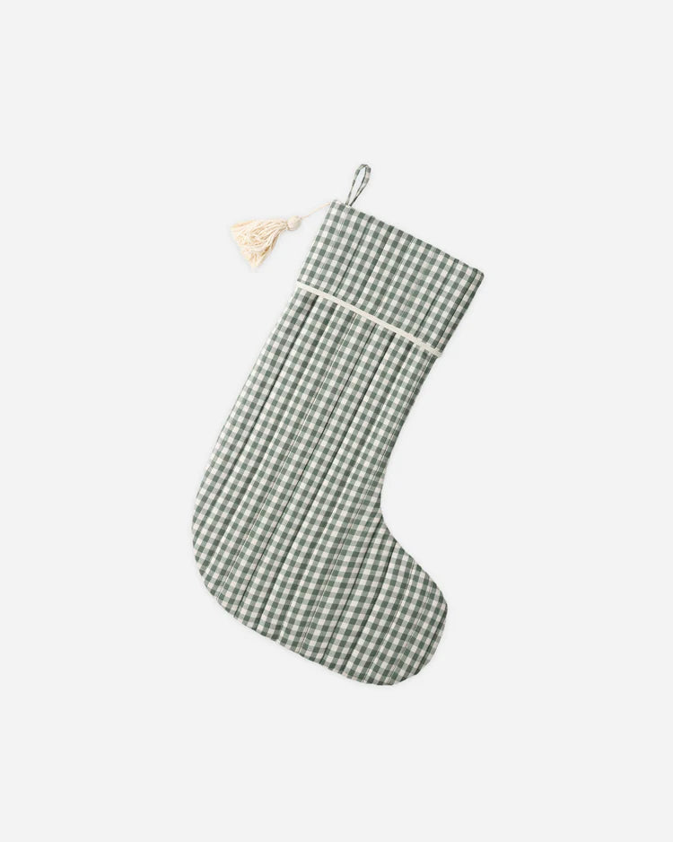 Christmas Stocking | Evergreen Gingham | Rylee & Cru