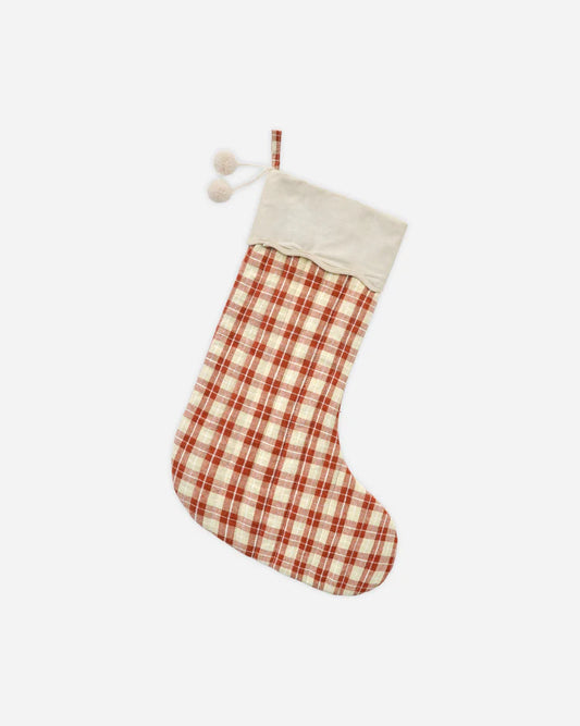 Christmas Stocking | Red Plaid | Rylee & Cru