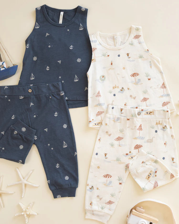 Tank + Slouch Pant Set | Beach Day | Rylee & Cru