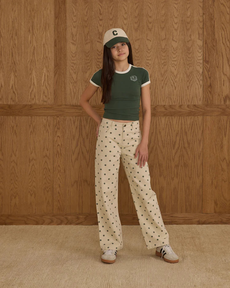 Baggy Wide Leg Denim | Mini Daisy | Rylee & Cru