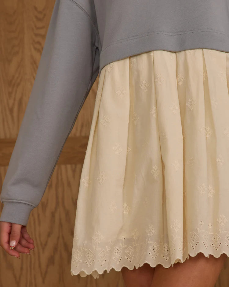 Sweatshirt Dress | Dusty Blue | Rylee & Cru