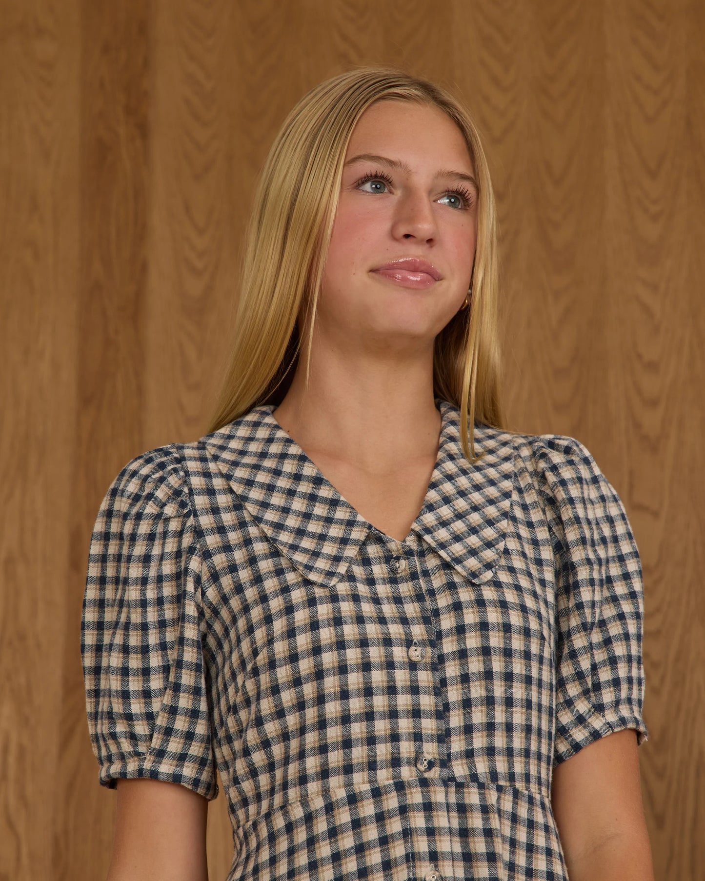 Teen Del Mar Dress | Navy Check | Rylee & Cru