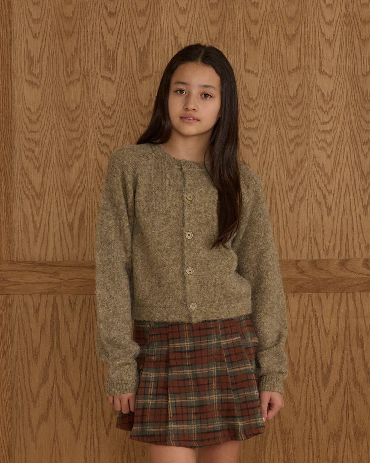 Teen Fuzzy Cardigan | Evergreen | Rylee & Cru