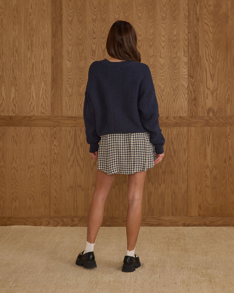 Teen Carolina Sweater | Navy | Rylee & Cru