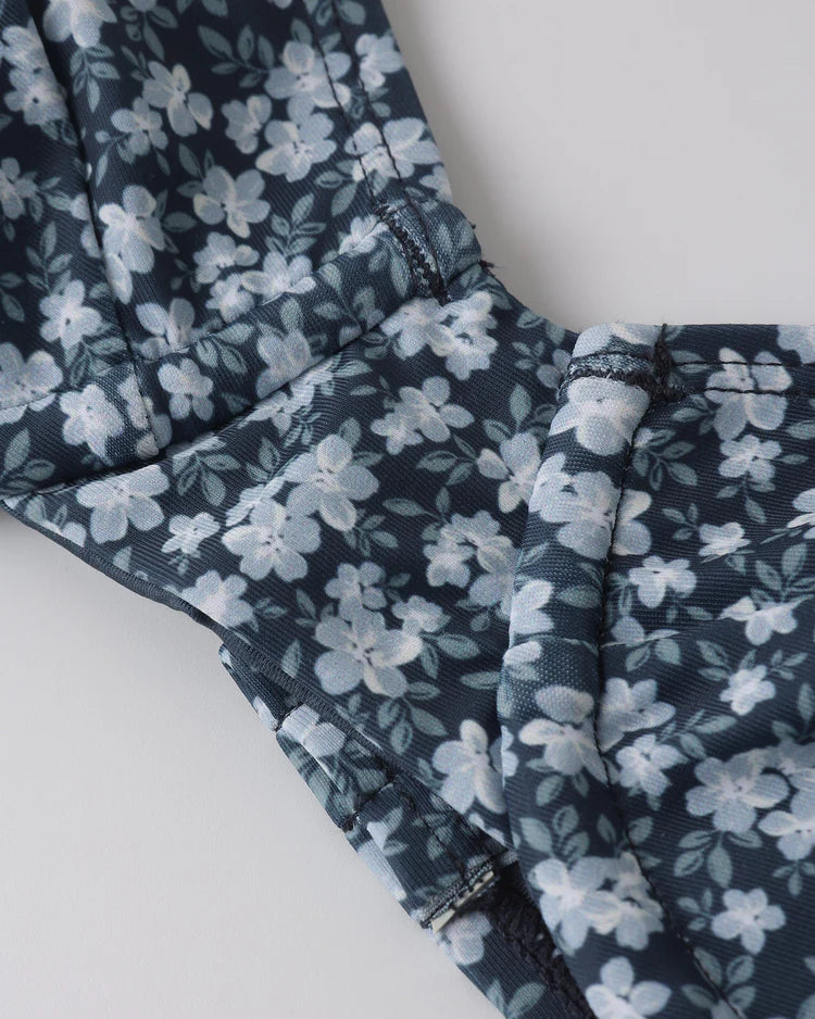 Women Bikini | Navy Floral | Rylee & Cru