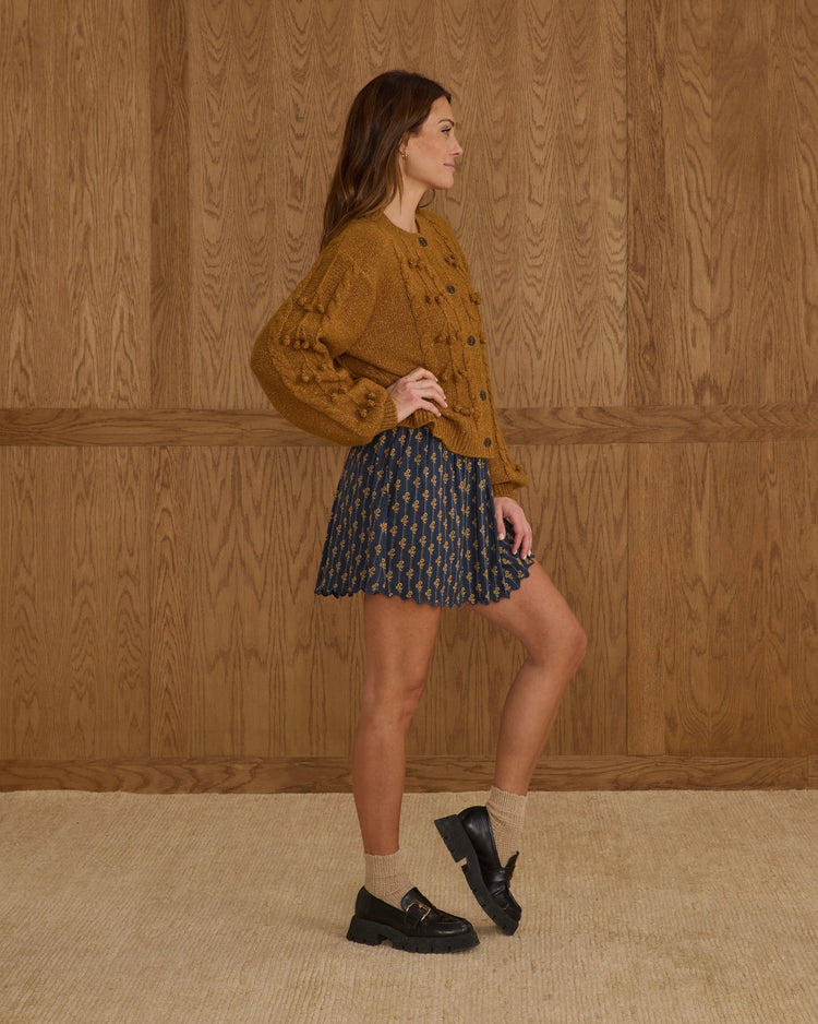 Bobble Cardigan | Golden | Rylee & Cru