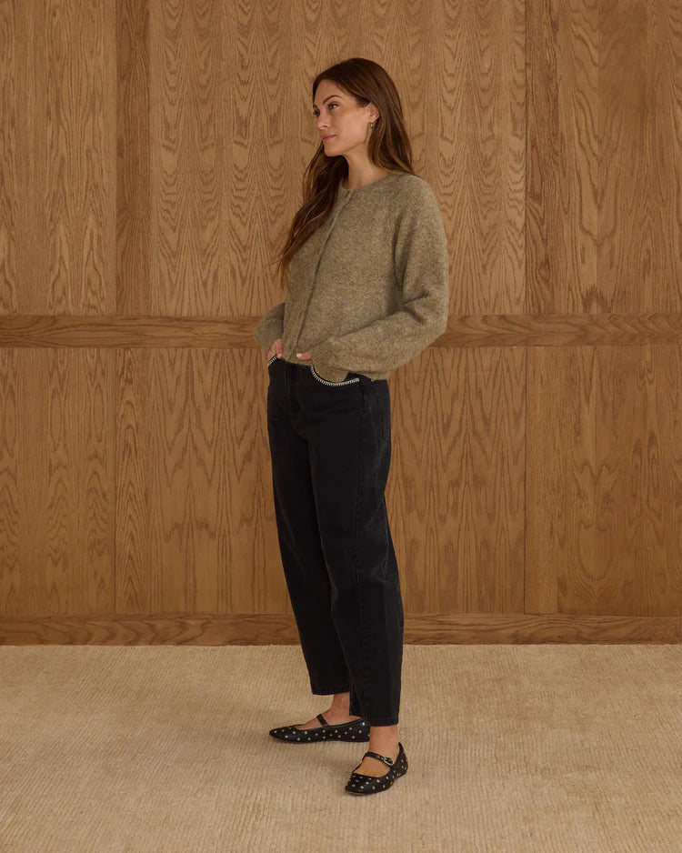 Fuzzy Cardigan | Evergreen | Rylee & Cru