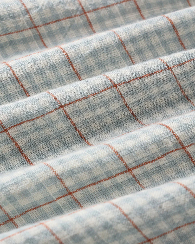 Ladies Primrose Maxi Dress | Light Blue Plaid | Rylee & Cru