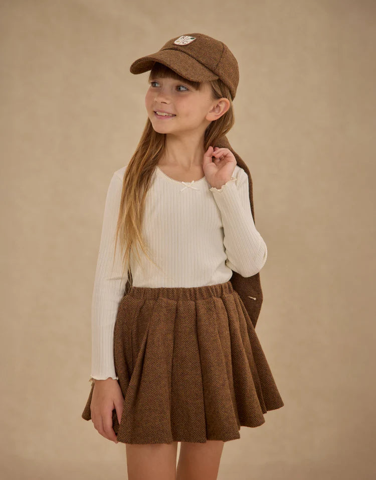 Ribbed Long Sleeve | Ivory | Rylee & Cru