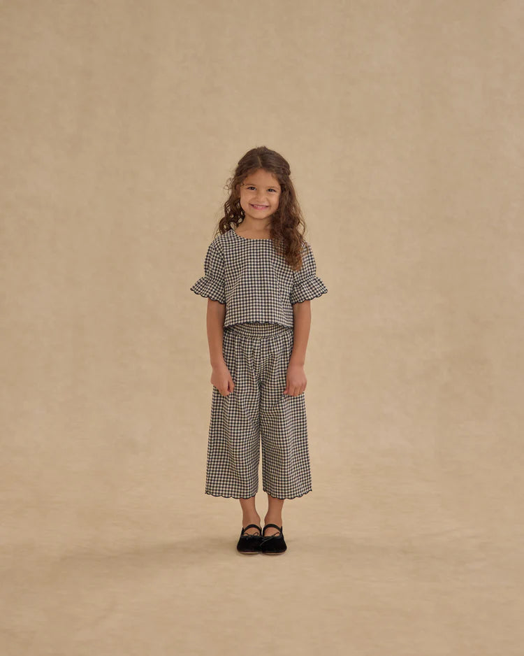 Francie Blouse | Black Gingham | Rylee & Cru