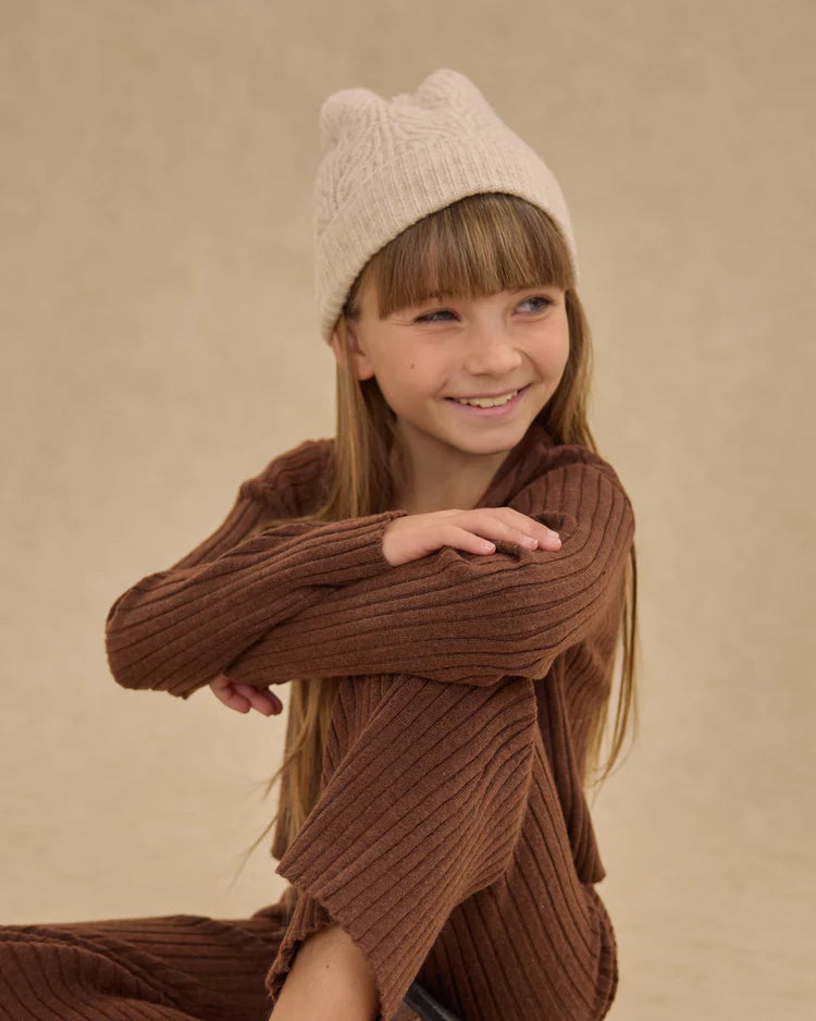 Beanie | Heathered Oatmeal | Rylee & Cru