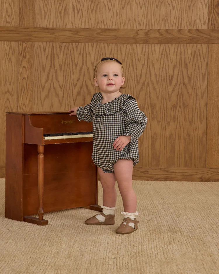 Colette Romper | Black Gingham | Rylee & Cru