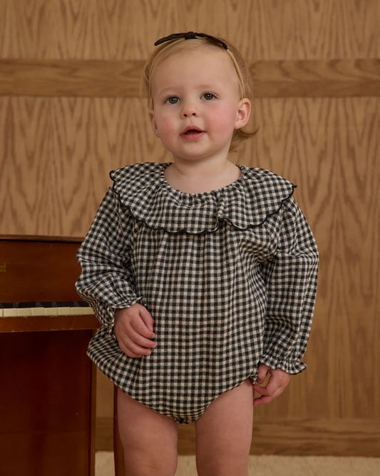 Colette Romper | Black Gingham | Rylee & Cru