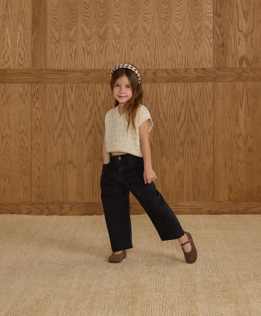 Straight Leg Pant | Washed Black | Rylee & Cru