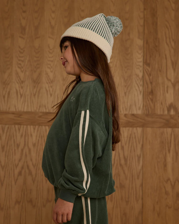 Beanie | Green Stripe | Rylee & Cru