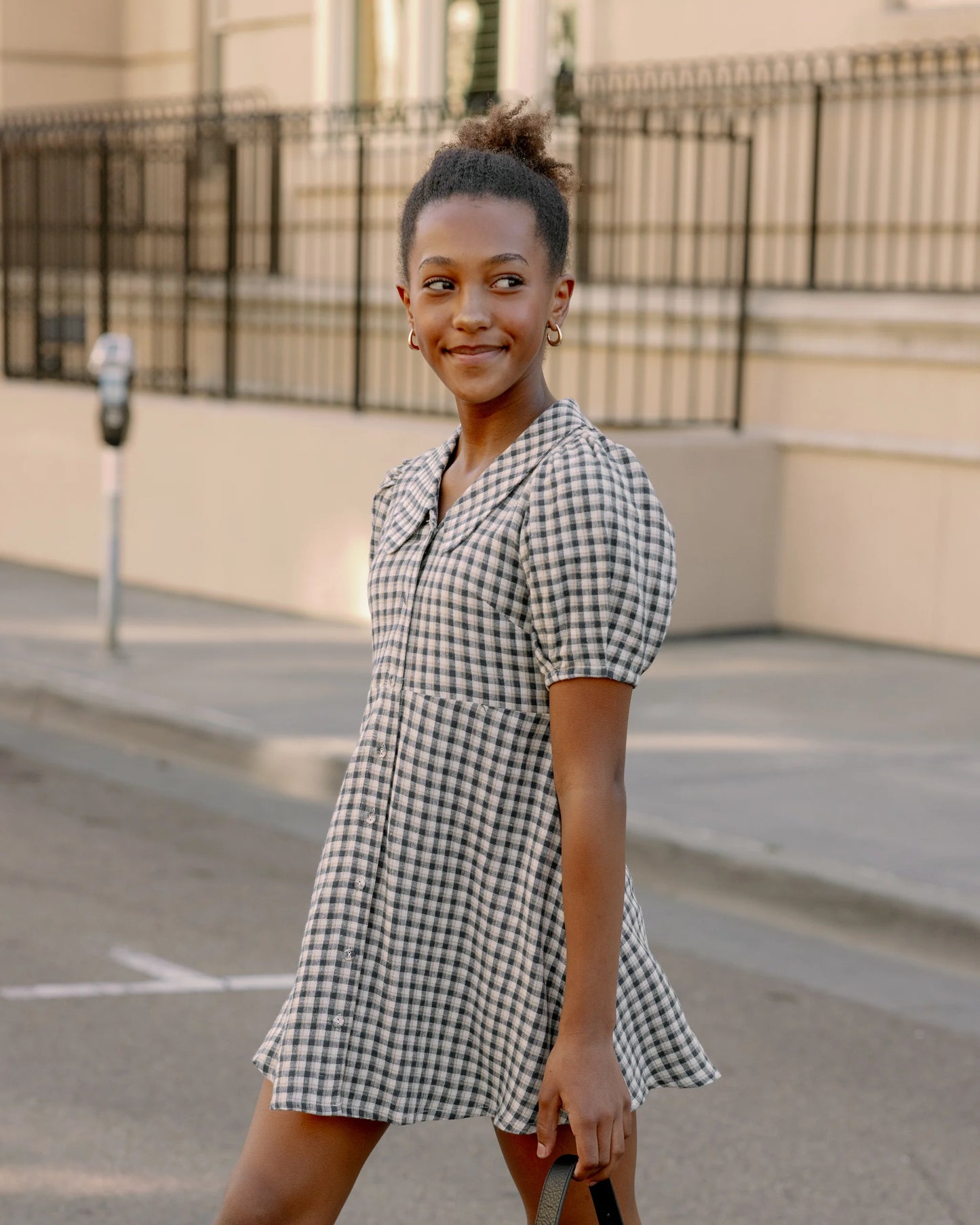 Teen Del Mar Dress | Navy Check | Rylee & Cru