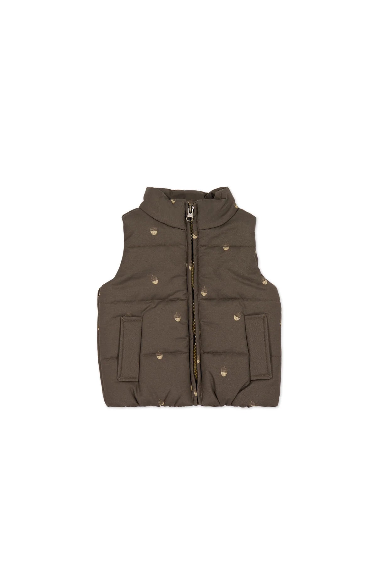 Rudi Puffer Vest - Acorn Wolf | Jamie Kay