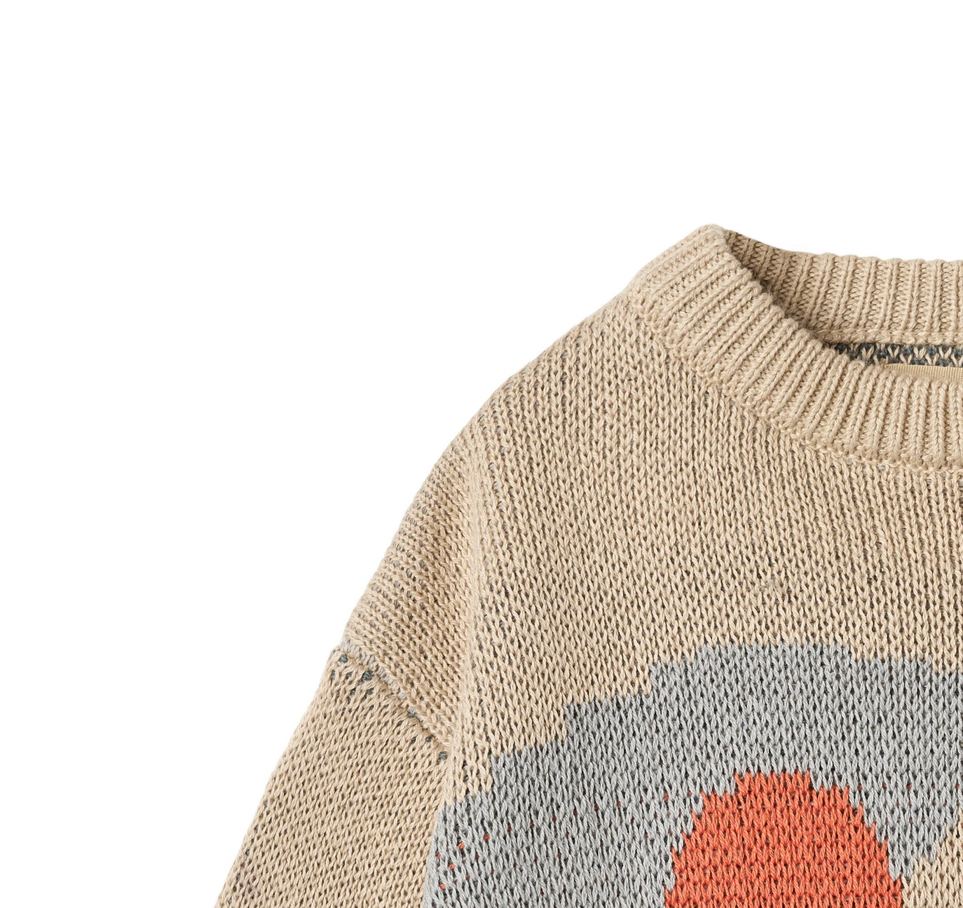 Jaquard Pullover William | Warm Sand | Wheat Clothing