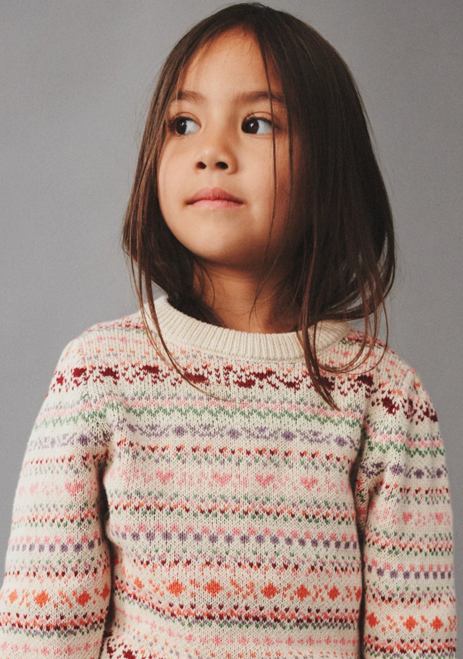 Jacquard Pullover | Olga | Wheat Kids