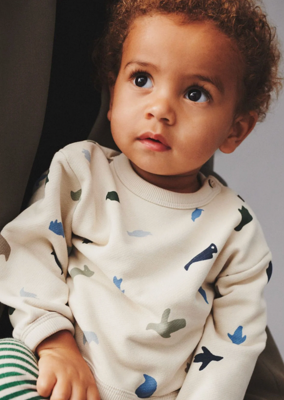 Sweatshirt Emery | Off-White Penguins | Wheat Clothing