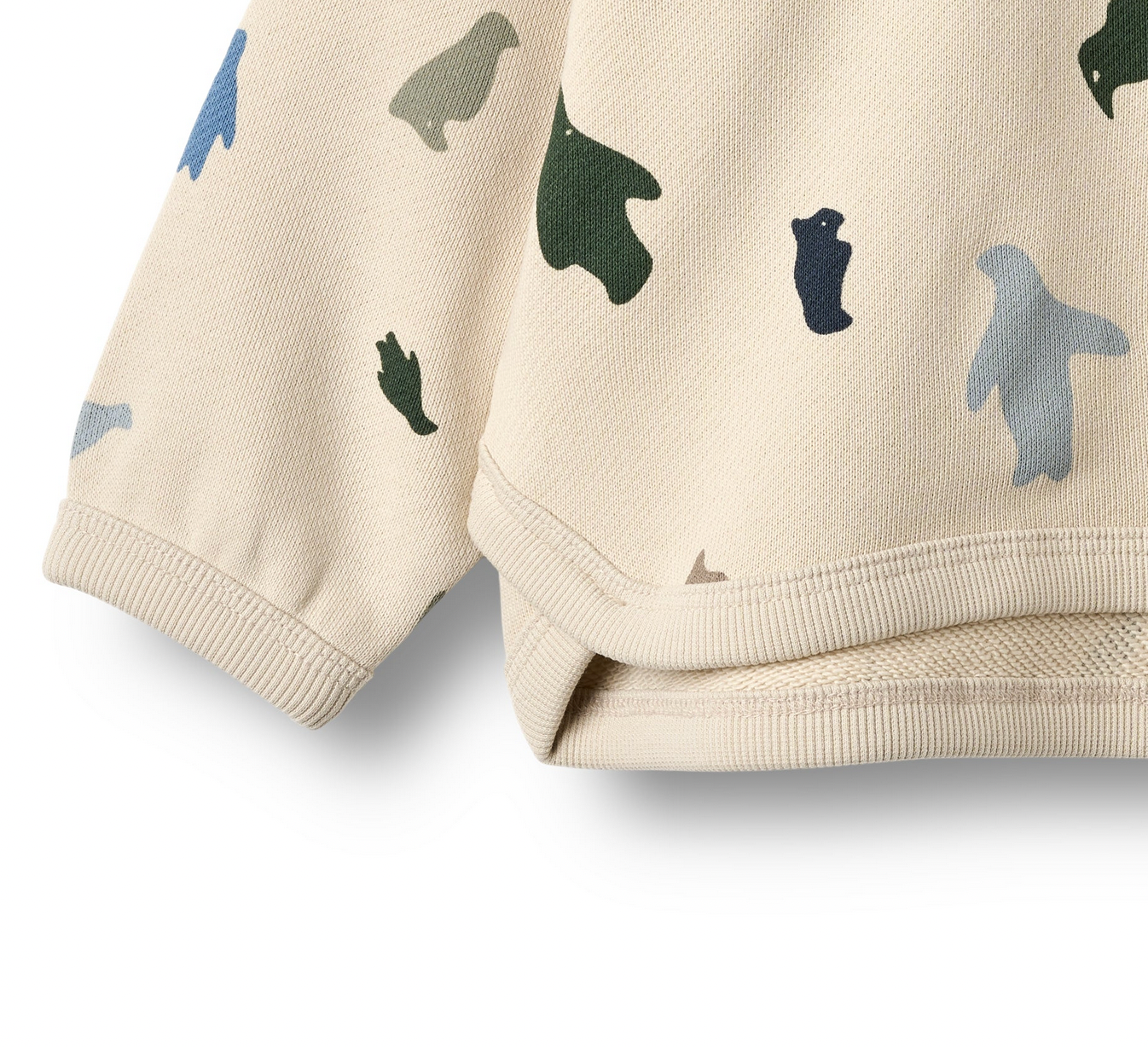 Sweatshirt Emery | Off-White Penguins | Wheat Clothing