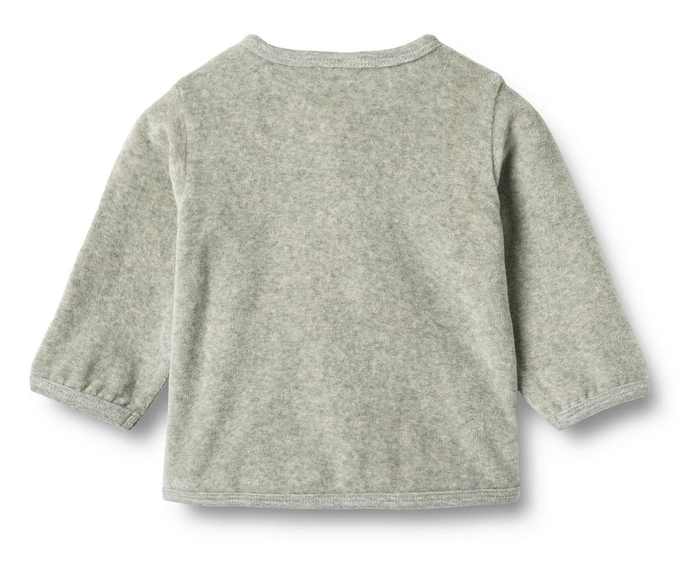 Sweat Cardigan Toto | Melange Grey | Wheat Clothing