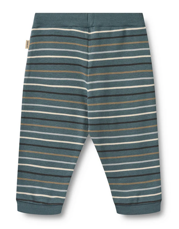 Jersey Pants Leo | Blue Multi Stripe | Wheat Clothing