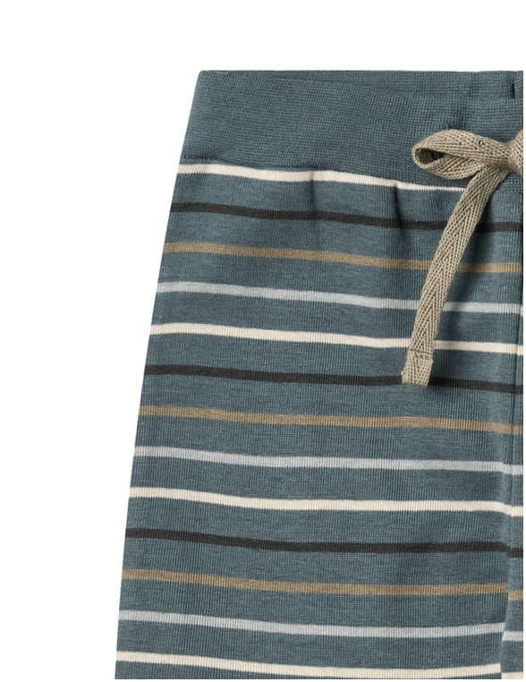 Jersey Pants Leo | Blue Multi Stripe | Wheat Clothing