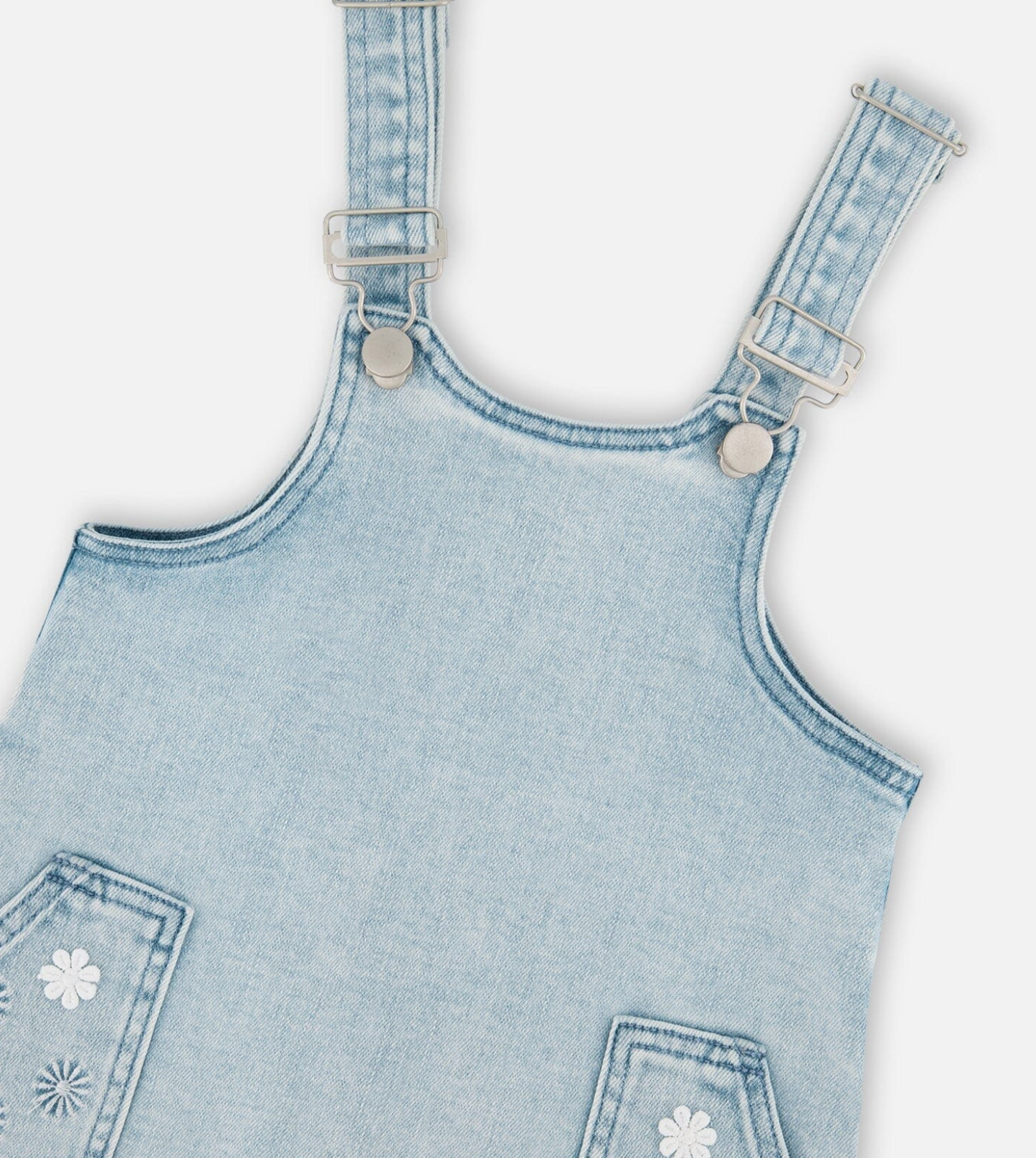 Denim Overall Dress | Light Blue Denim | Duex par Deux