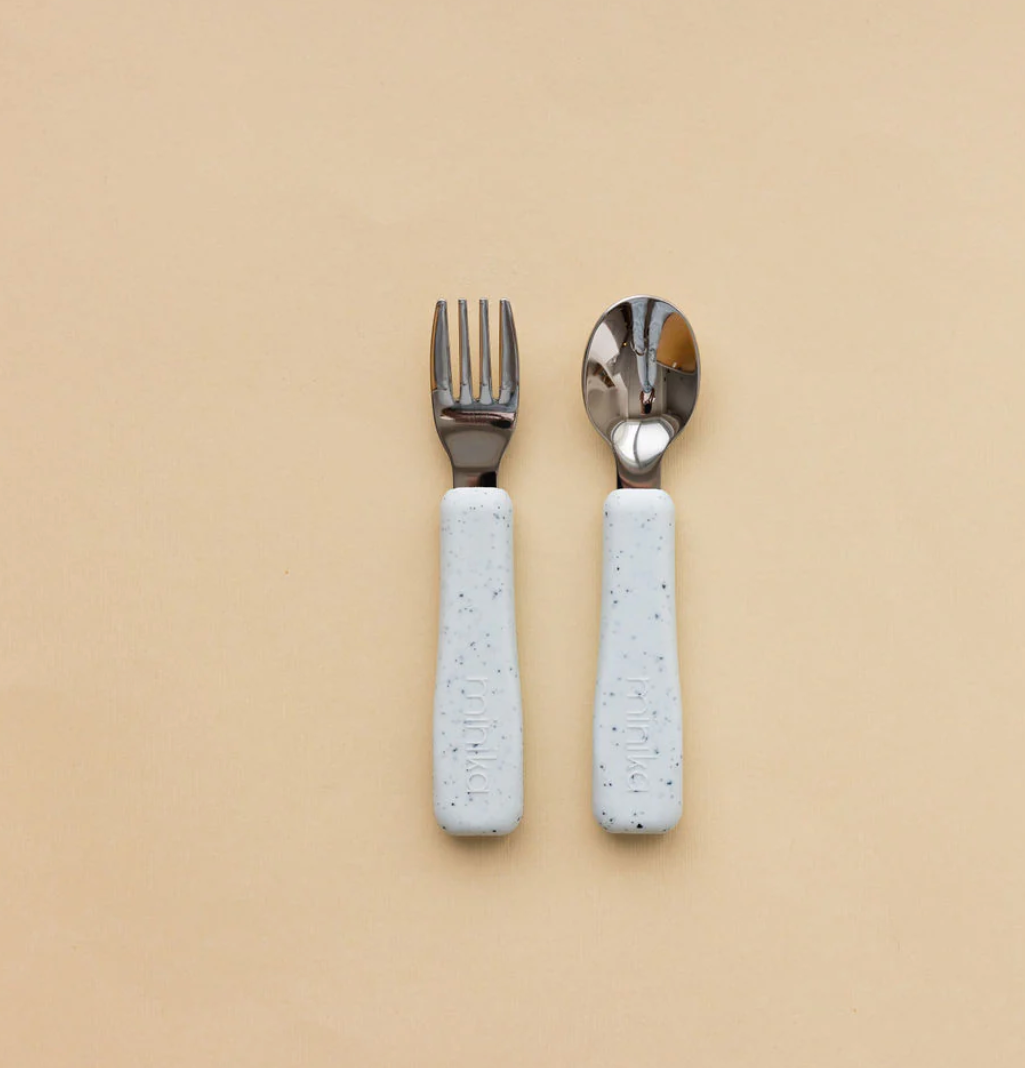 Metal Fork and Spoon Set