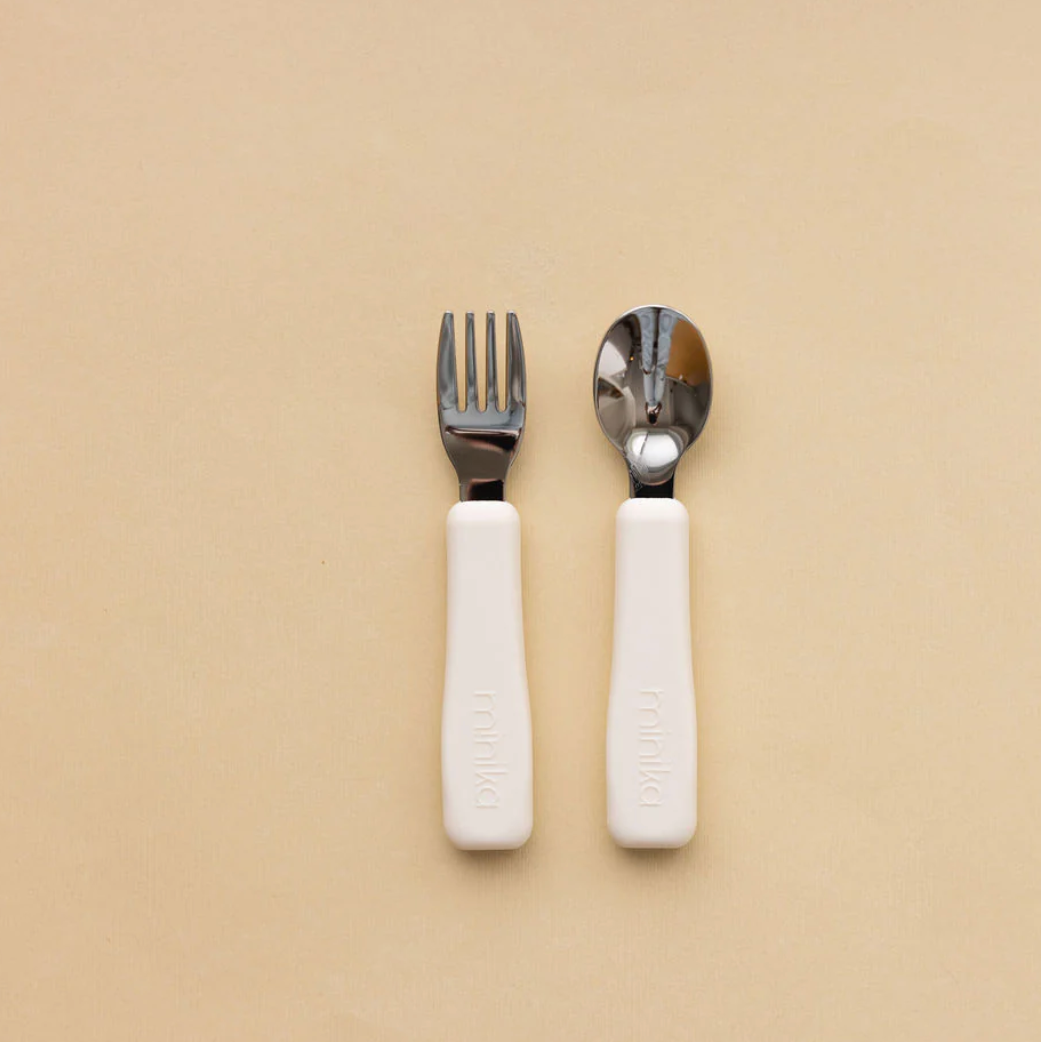 Metal Fork and Spoon Set
