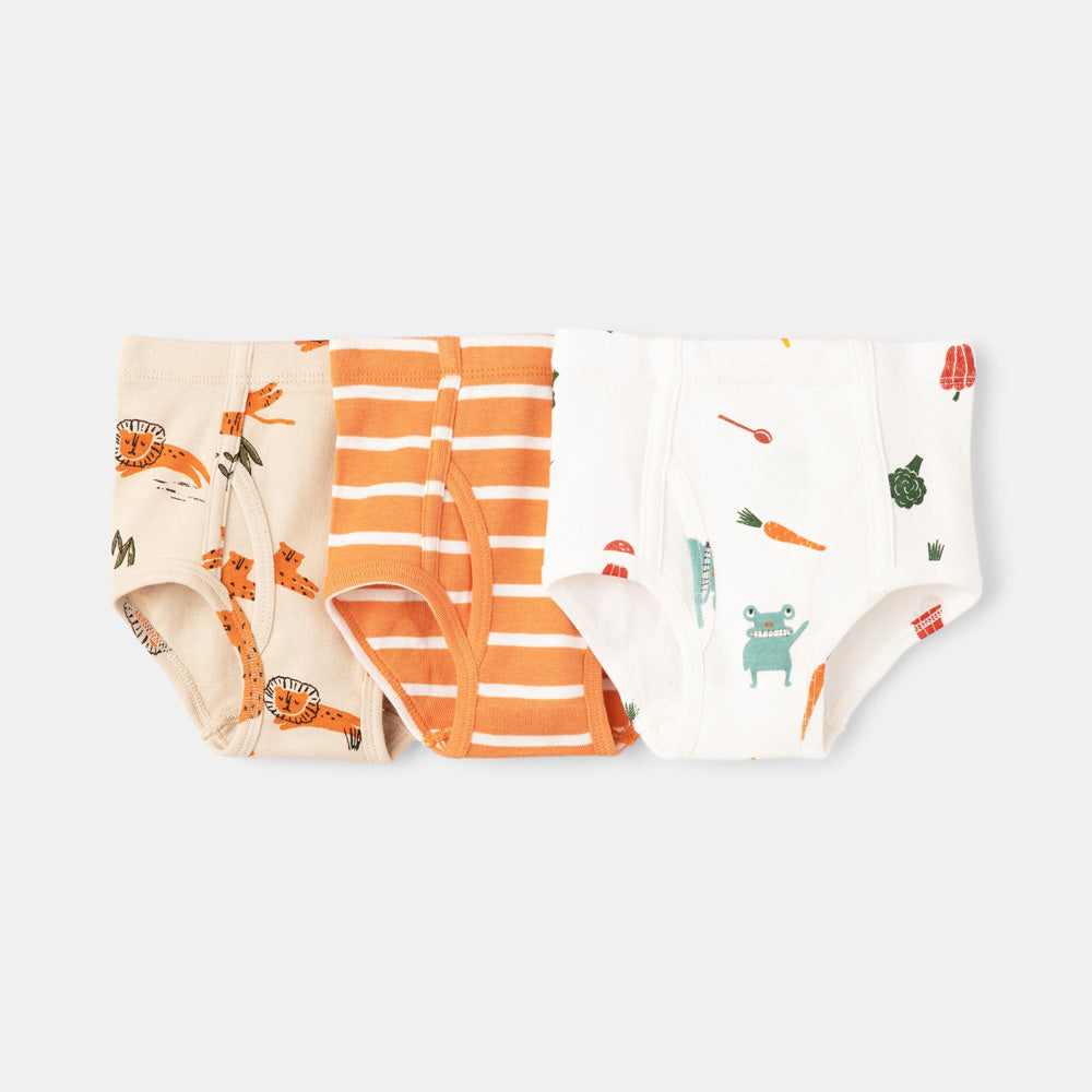 Boys Basic Briefs 3 pack | Rise Little Earthling |
