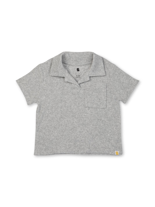 Polo Shirt | Rise Little Earthlings | Grey