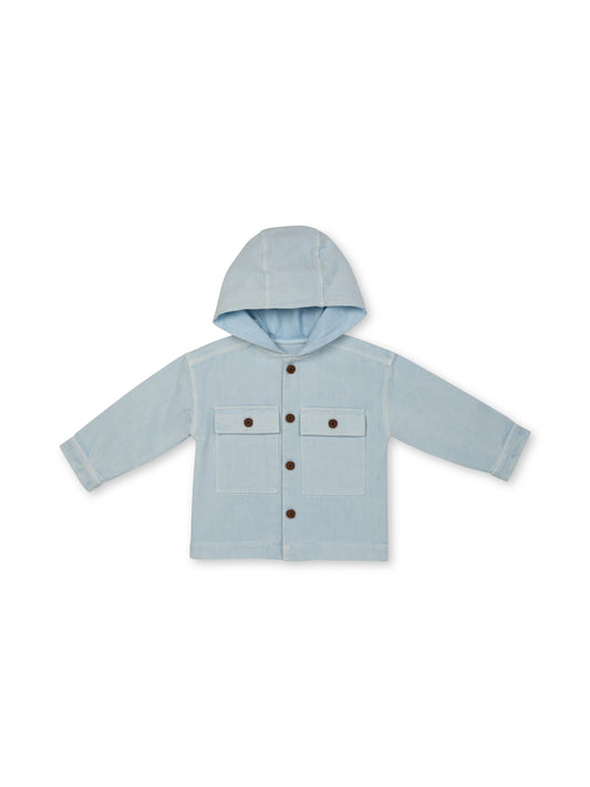 Hooded Jacket | Light Blue  | Rise Little Earthlings