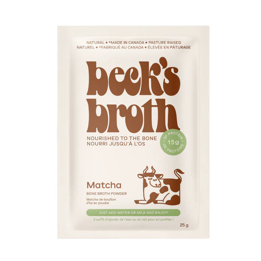 BECK'S BROTH - Protein Match Latte