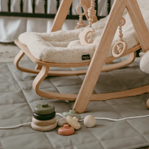 Noüka Wood and Silicone Stacker-Storm Tower