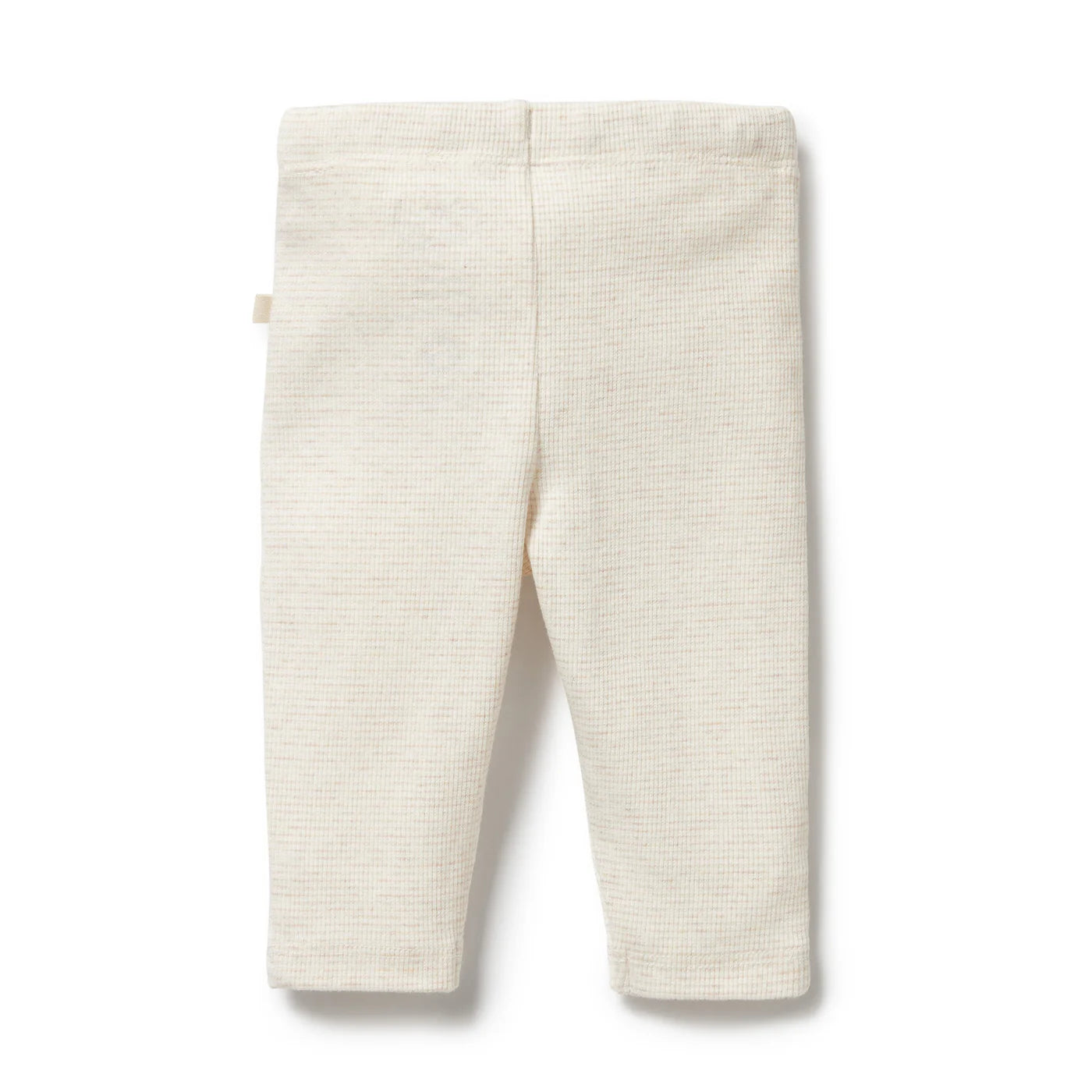 Organic Stripe Rib Legging | Oatmeal | Wilson + Frenchy