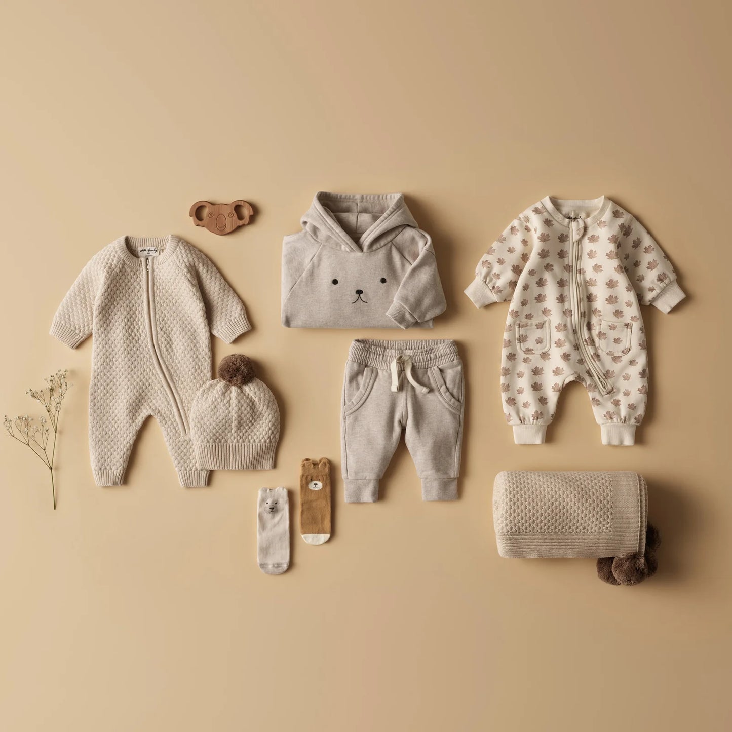 Organic Knitted Bubble Growsuit | Cream | Wilson & Frenchy