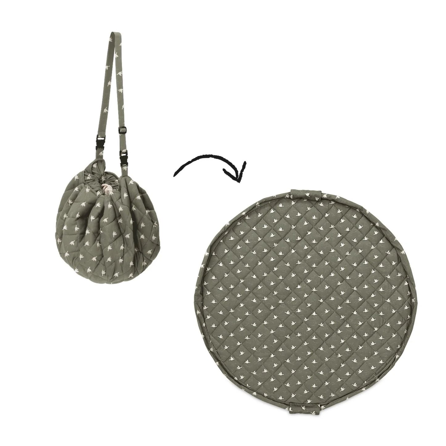 Organic Soft Babymat & Bag | Birds | play&go