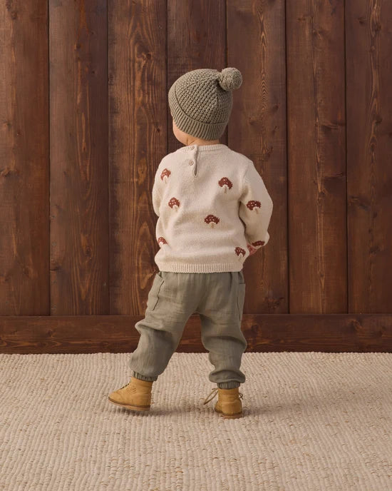 Rex Sweater | Mushroom | Quincy Mae