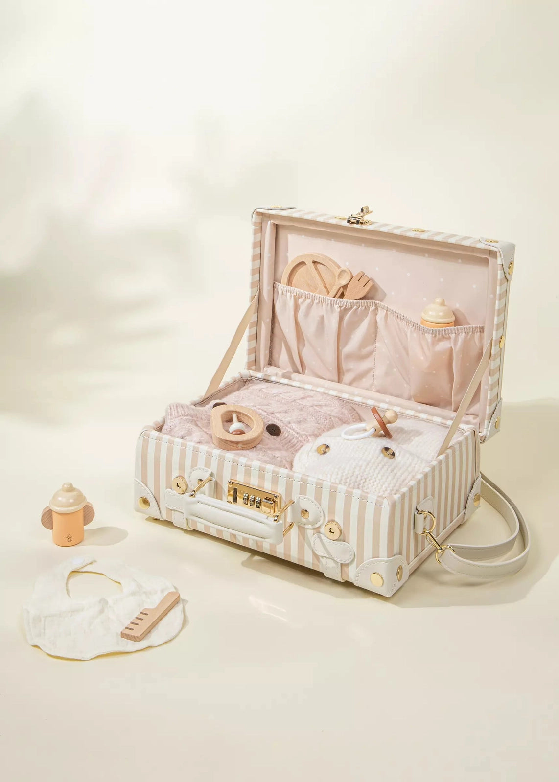 Vegan Leather Play Suitcase | Sable | Coco Village