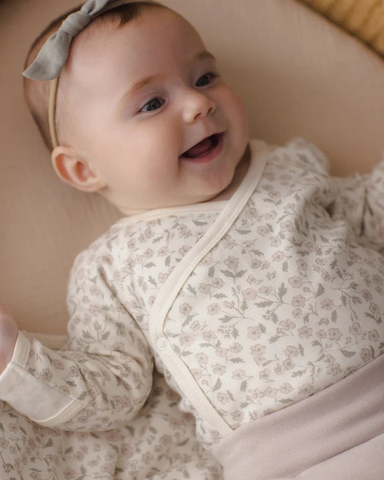 Side Snap Bodysuit & Pant Set | Floret | Quincy Mae