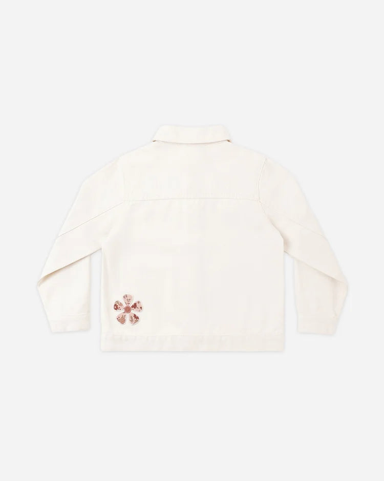 Denim Chore Coat | Daisy Patches | Rylee & Cru