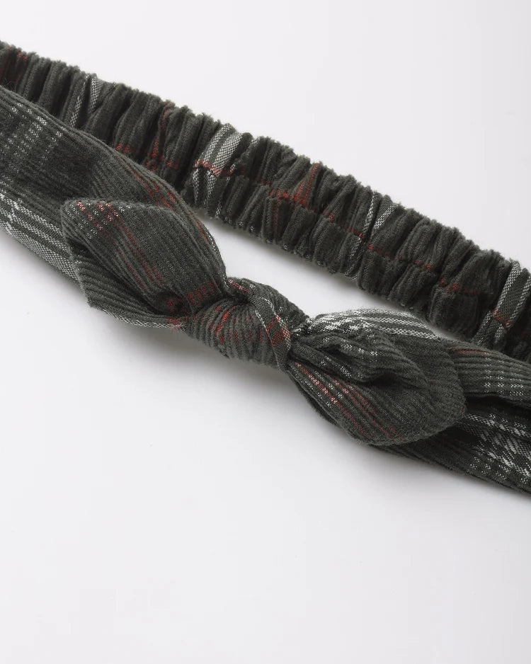 Baby Bow Headband | Holiday Plaid | Rylee & Cru