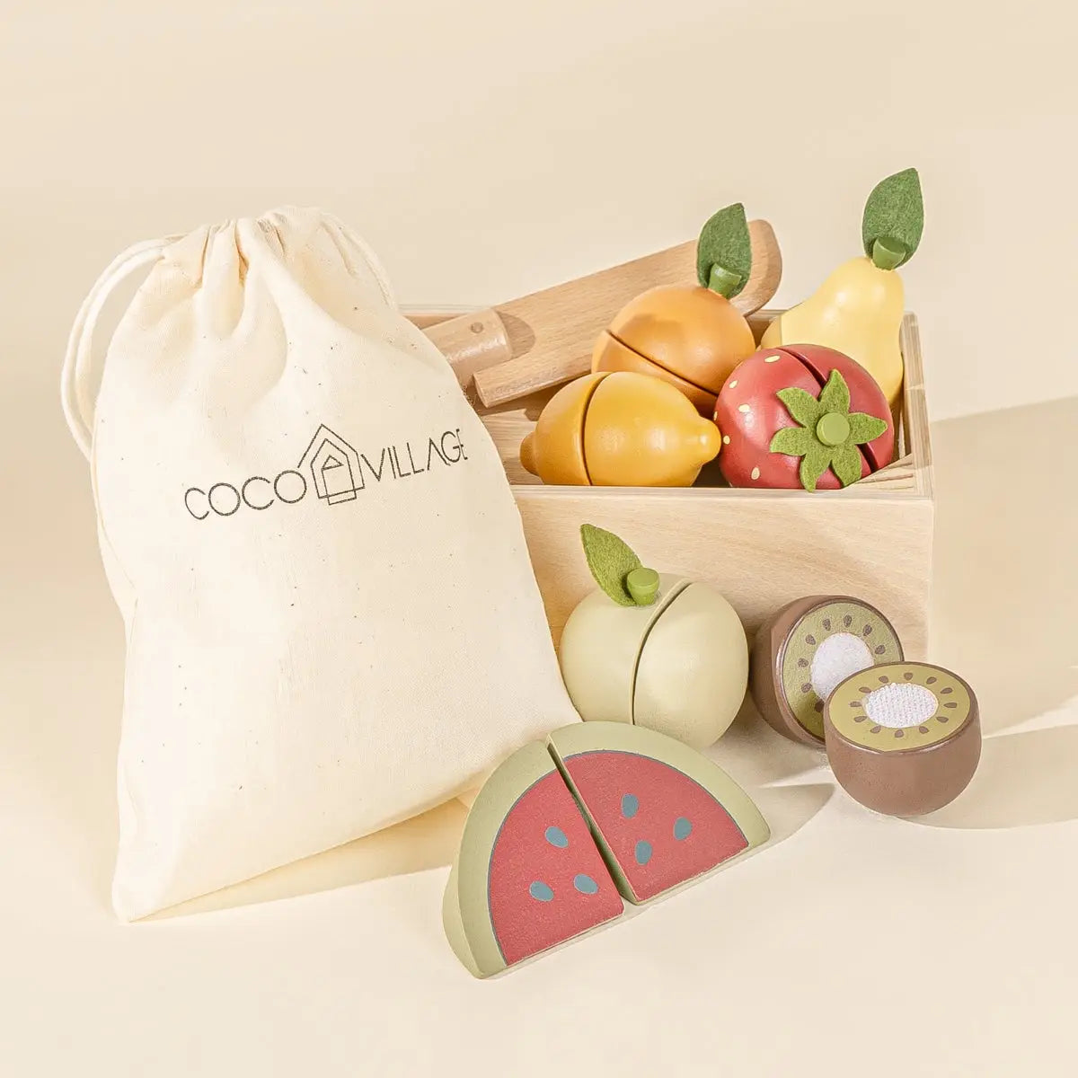 Wooden Fruit Playset | Coco Village