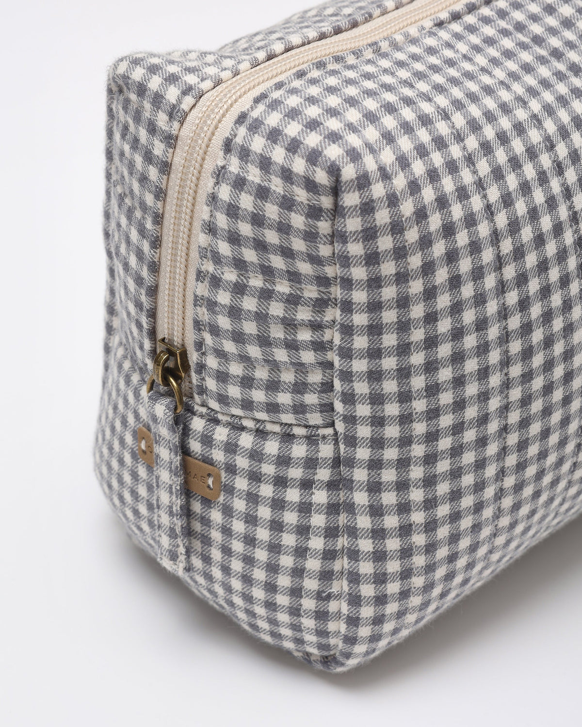 Toiletry Bag | Midnight Gingham | Quincy Mae